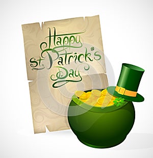 Saint Patricks Day greeting card