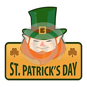 Saint Patricks Day Greetings Label