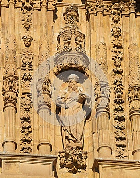 Saint Paul at the Facade of Convento de San Esteban, Salamanca photo