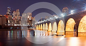 Saint Paul Minnesota Capital City Skyline Mississippi River Rams photo