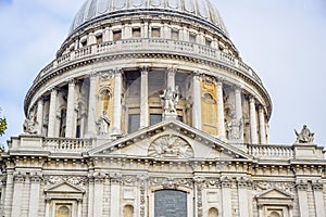 Saint Paul`s Cathedral in London, England