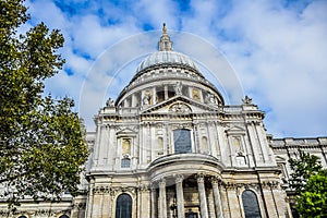 Saint Paul`s Cathedral in London, England