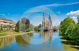 Church in Strasbourg, Alsace, France