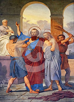 Saint Paul and Silas are Whipped in Philippi