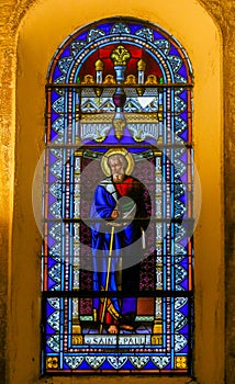 Saint Paul - Stained Glass in Saint-Paul-de-Vence, France