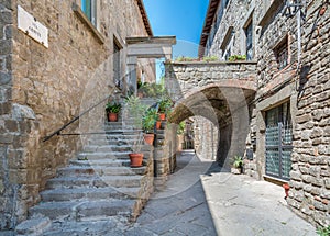 Saint Pellegrino District in Viterbo, Lazio Italy