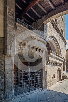 Saint Pellegrino District in Viterbo, Lazio Italy