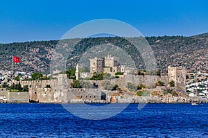 Saint Peter Castle Bodrum Kalesi in Bodrum, view from the sea