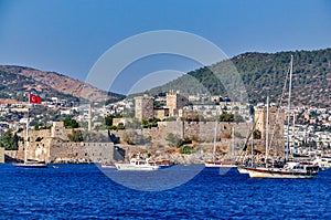 Saint Peter Castle Bodrum Kalesi in Bodrum, view from the sea