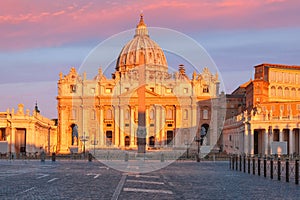 Saint Peter Cathedral in Rome, Vatican, Italy.