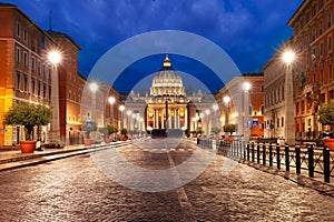 Saint Peter Cathedral in Rome, Vatican, Italy.