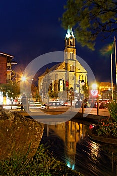 Saint Peter Church at Night Gramado