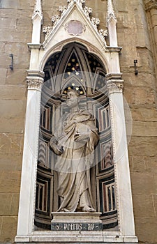 Saint Peter by Filippo Brunelleschi, Orsanmichele Church in Florence