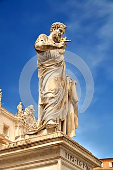 Saint Peter holding the key to heaven