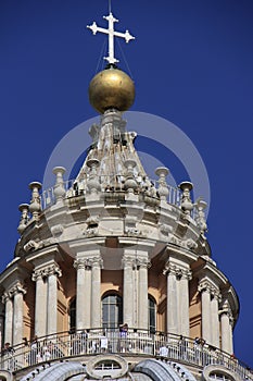 Saint Peter's Basilica dome detail, Vatican City,