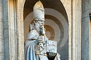 Saint Peter`s Basilica in St. Peter`s Square, Vatican City. Vatican Museum, Rome, Italy