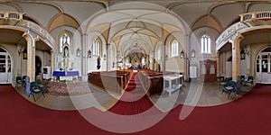 Saint Peter's Catholic Church Interior in Cluj-Napoca, Romania