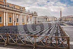 Saint peter`s square in Rome