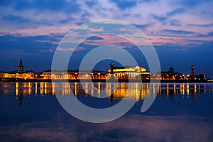 Saint-Peterburg night view over river photo