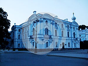 Saint Peterburg, Russia - JUNE 12, 2013: Smolniy convent monastery St Petersburg.
