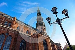 Saint Peters Church in Riga, Latvia