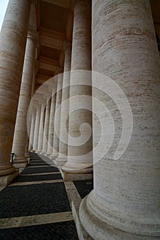 Saint Peters colonnades. Vatican City