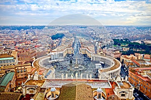 Saint Peters Square in the Vatican