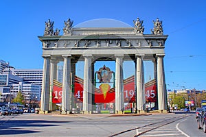 Scenic view of the Triumphal Arch building