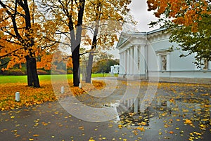 Saint-Petersburg. Autumn on Elagin island