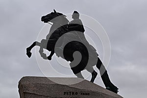 Saint Petersburg the bronze horseman monument Peter the great