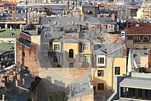 Saint-Petersburg buildings roofs cityscape