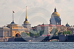Saint Petersburg city skyline
