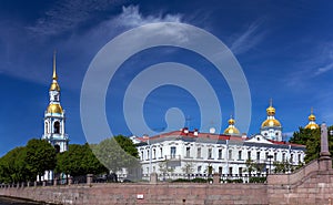 Saint Petersburg cityscape with clouds