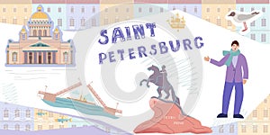 Saint Petersburg Collage Composition