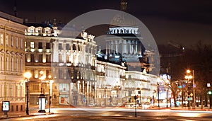 Saint-Petersburg in the nighttime photo