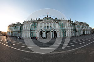 Saint Petersburg palace square hermitage winter palace