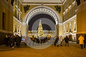 General Army Staff Building on Palace Square in Saint Petersburg, Russia