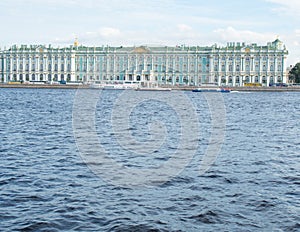 Saint Petersburg, Russia September 09, 2016 View of the Winter Palace in St. Petersburg, Russia.