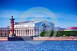 Saint Petersburg, Russia, Stock exchange building photo