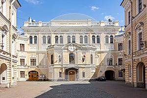 Saint Petersburg State Academic Capella on a sunny day, Russia