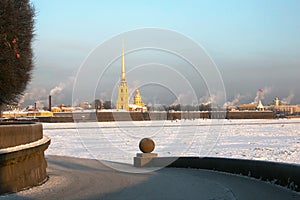 Saint-Petresburg. Russia. View of Petropavlovskaya fortress photo