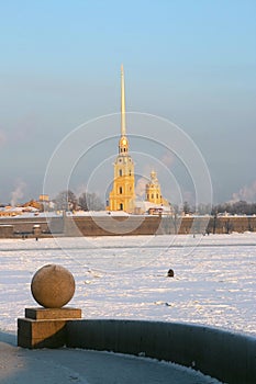 Saint-Petresburg. Russia. View of Petropavlovskaya fortress photo