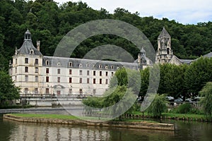 The Saint-Pierre abbey was built near the Dronne river in Brantome, France.