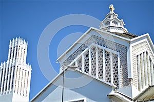 Santo catedral sobre el centro Marruecos 