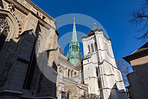 Saint Pierre Cathedral in Geneva, Switzerland