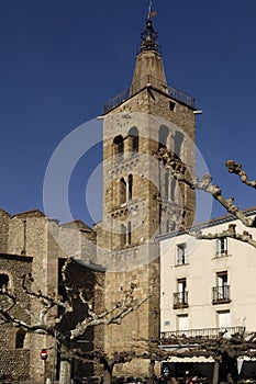 Saint Pierre Church, Prades, Languedoc Roussillon, Pyrenees Orientales, France