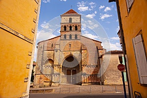 The Saint Quitterie Church in the town of Aire sur l`Adour, New Aquitaine. France