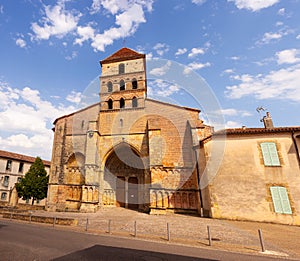 The Saint Quitterie Church in the town of Aire sur l`Adour, New Aquitaine. France