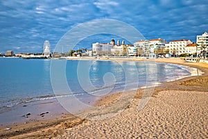 Saint Raphael beach and waterfront view, famous tourist destination of French riviera