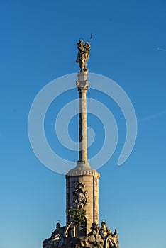 Saint Raphael Triumph statue in Cordoba, Spain.